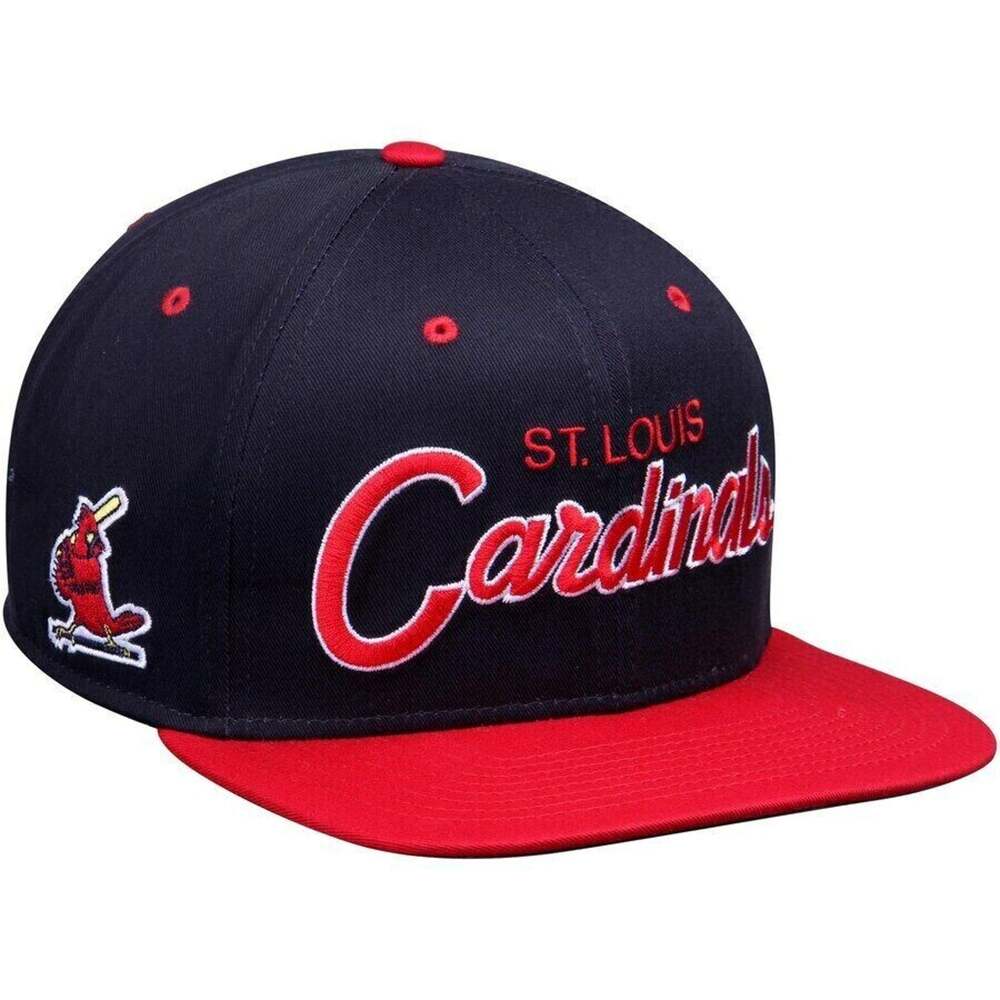Nike Vintage Two Toned Script St. Louis Cardinals Navy/Red Snapback Hat - NWT